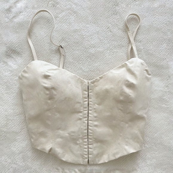 Aritzia Wilfred 100% Cotton Bustier Top - Picture 1 of 4